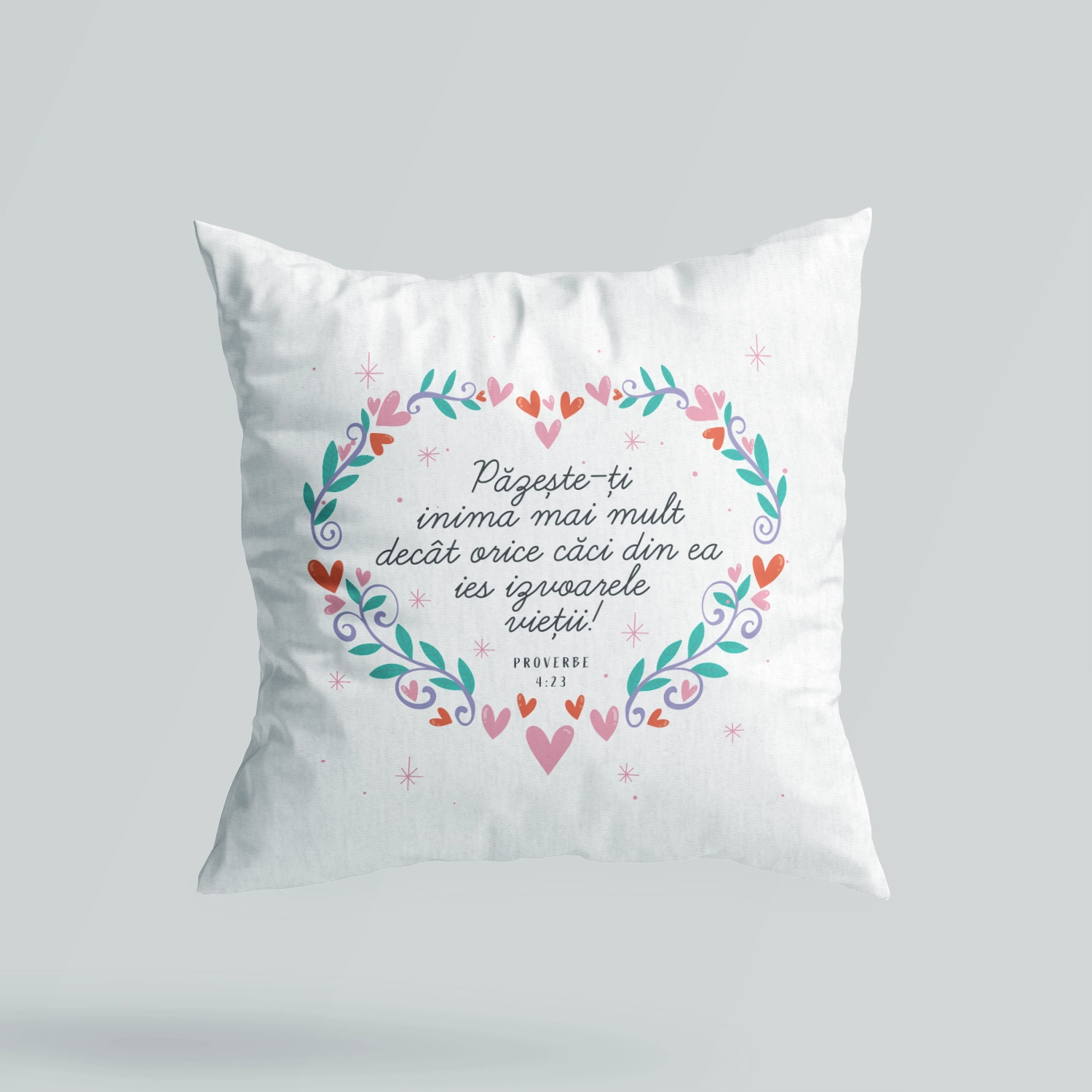 Perna cadou crestin cu verset din Biblie - Proverbe 4:23